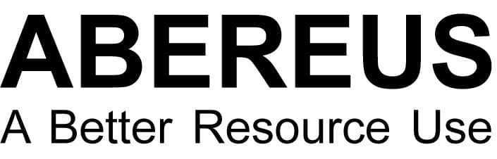 Unser Logo in schwarz: ABEREUS - A Better Resource Use