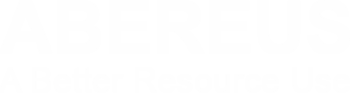 Unser Logo in weiß: ABEREUS - A Better Resource Use