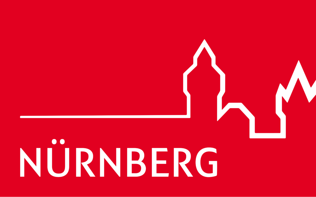 Das rote Logo der Stadt Nürnberg